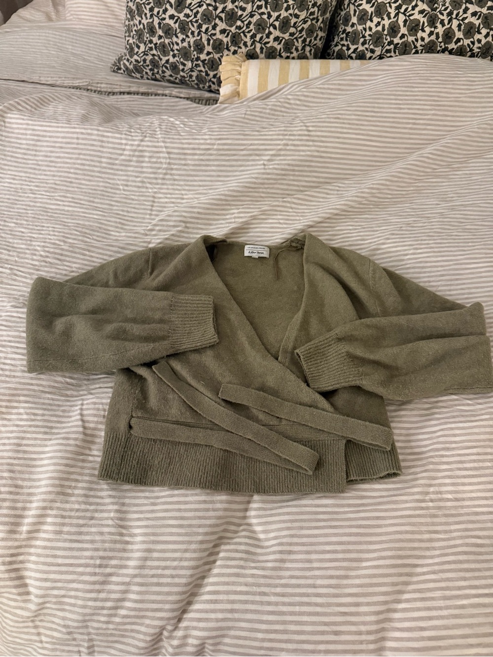 & Other Stories Olive Wrap-Front Women's Sweater